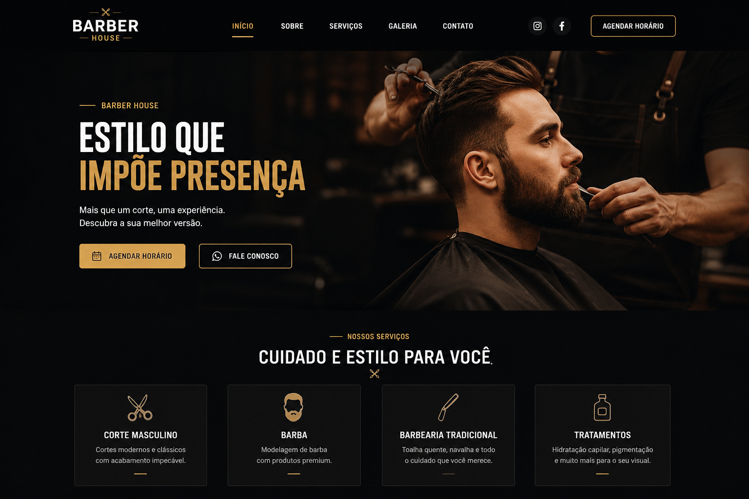 Foto de referência: barbearia